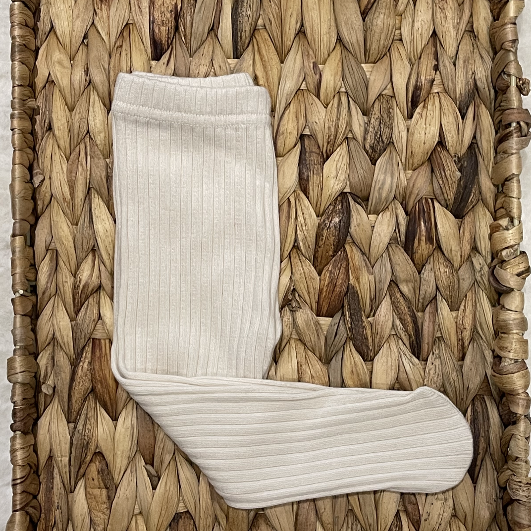 Pastel Ribbed Tights (Three Colours )