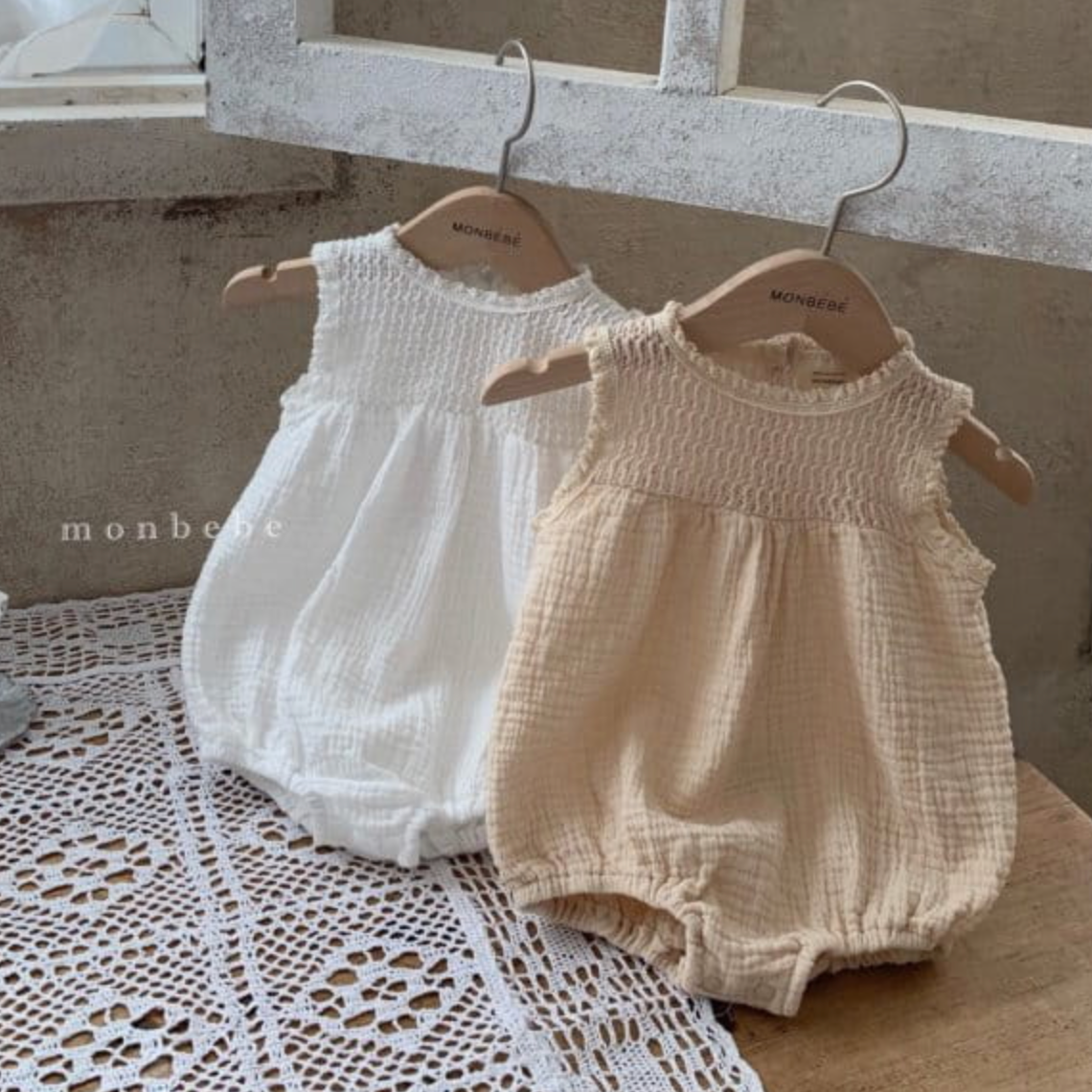 Crochet Romper (Two Colours)