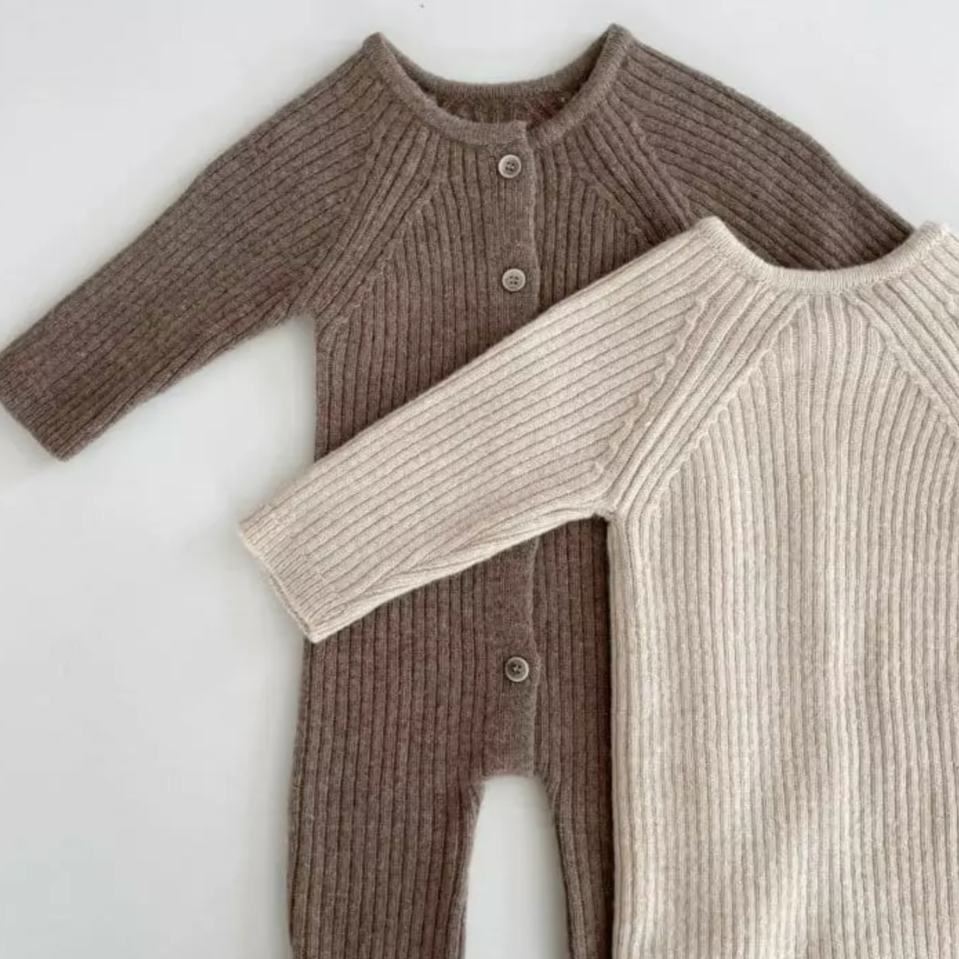 Rib Knitted Onesie (Two Colours)