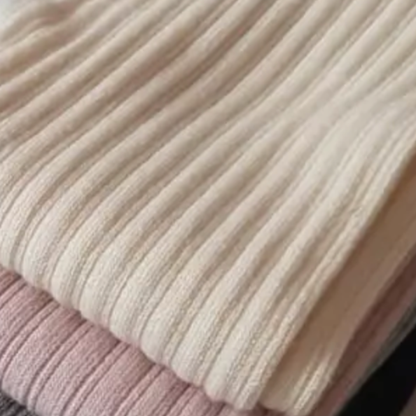 Ribbed Cotton Tights (Three Colours)
