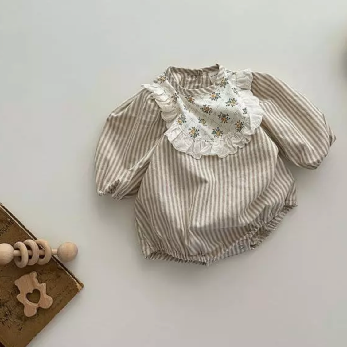 Amber Striped Cotton Romper (Two Colours)