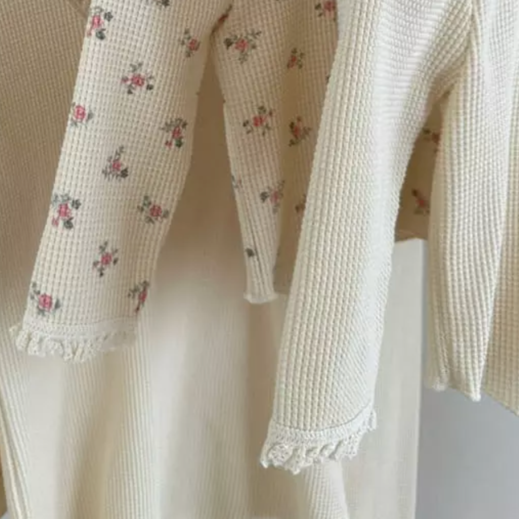 Mia Waffle Top (Two Colours)