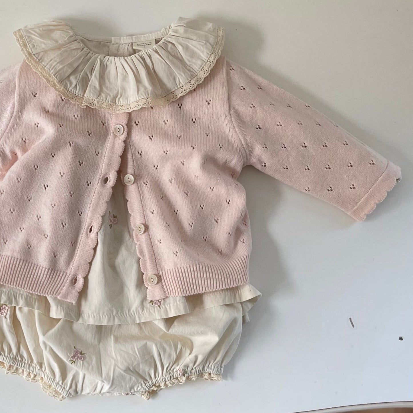 Bronte Pointelle Knitted Cardigan (Two Colours)