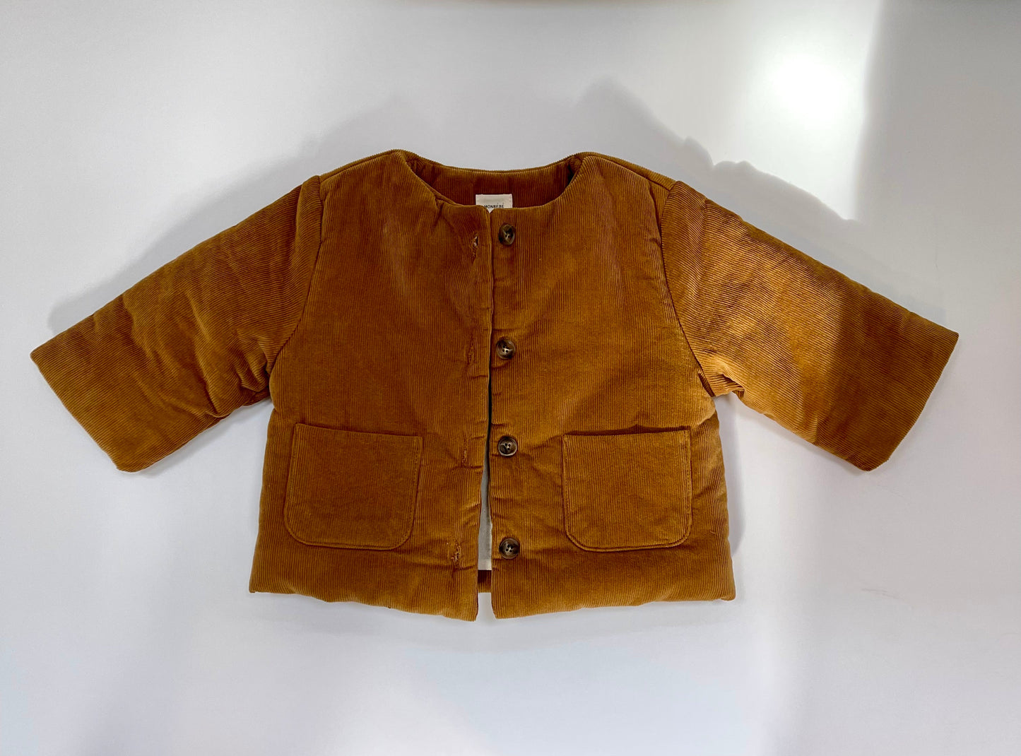 Corduroy Padded Jacket (Rust)