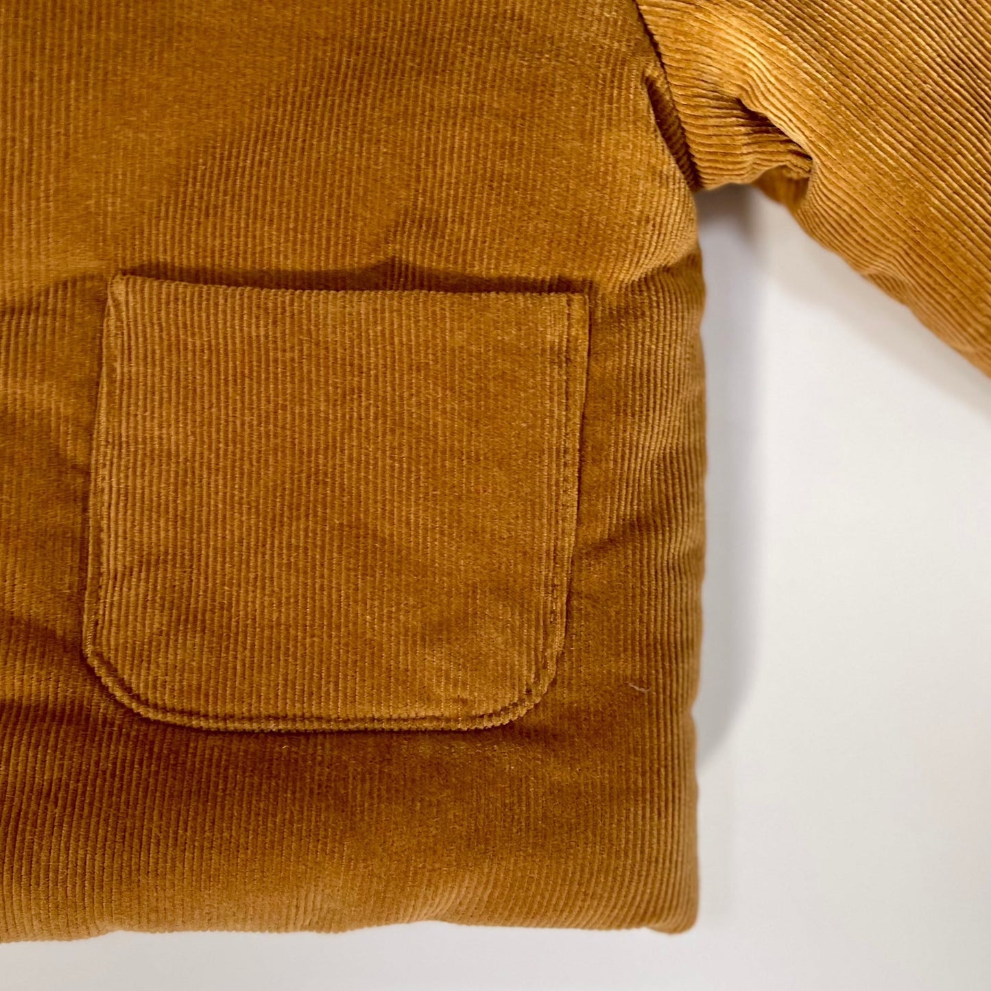 Corduroy Padded Jacket (Rust)