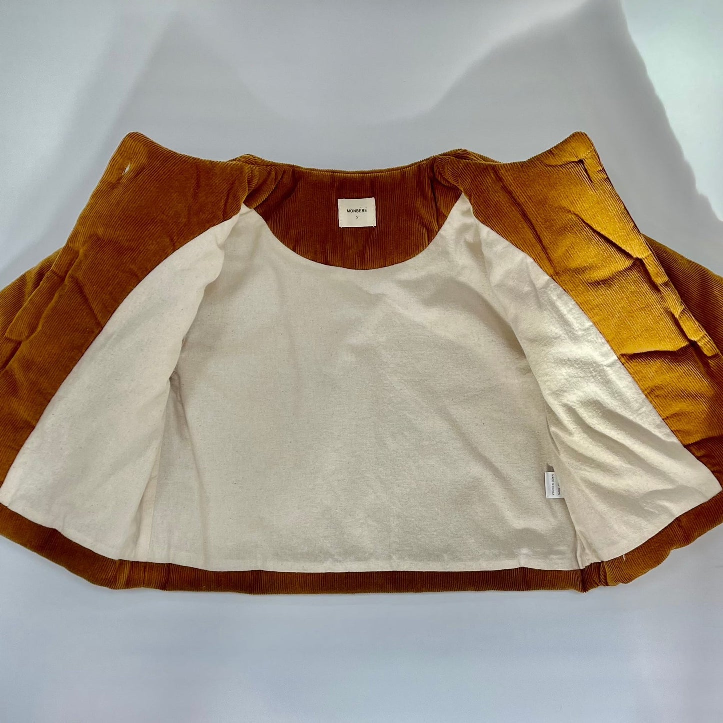 Corduroy Padded Jacket (Rust)