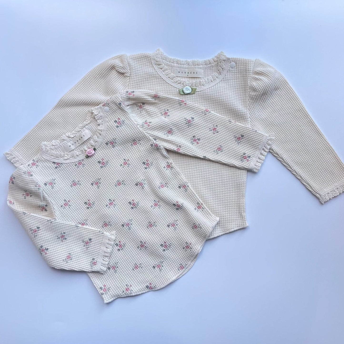 Mia Waffle Top (Two Colours)
