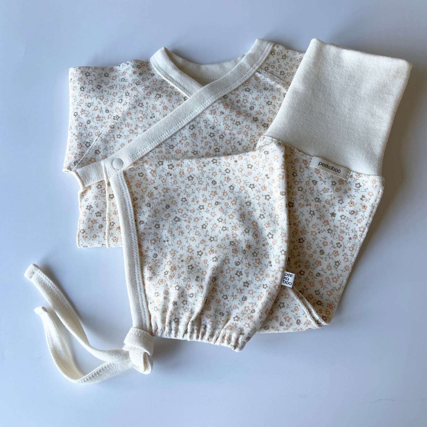 Newborn Retro Floral Set (Orange/Brown)