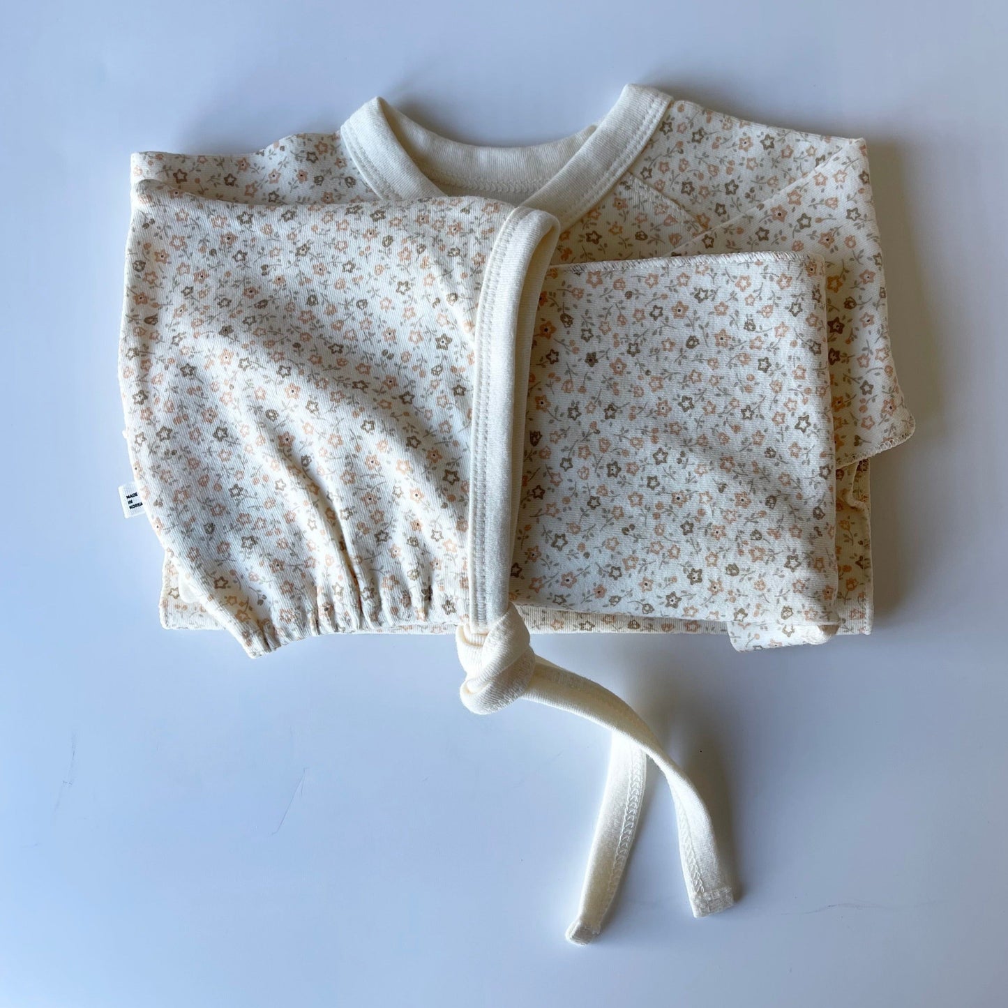 Newborn Retro Floral Set (Orange/Brown)