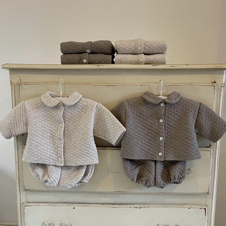 Quilted Cardigan (Two Colours)