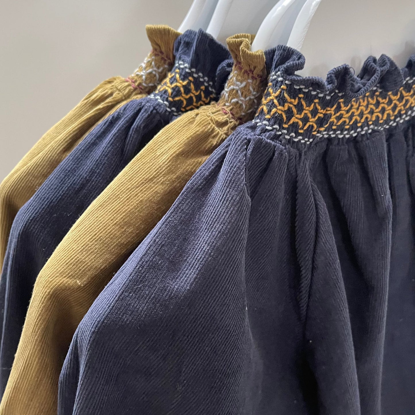 Ava Corduroy Smocking Dress (Two Colours)