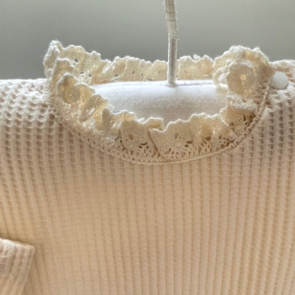 Shiloh Waffle Bodysuit + Bonnet Set (Two Colours)