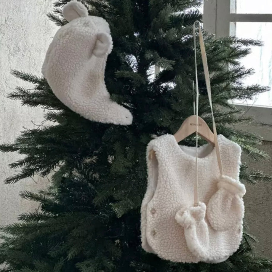 Coco Hat + Mitten Set (Ivory)