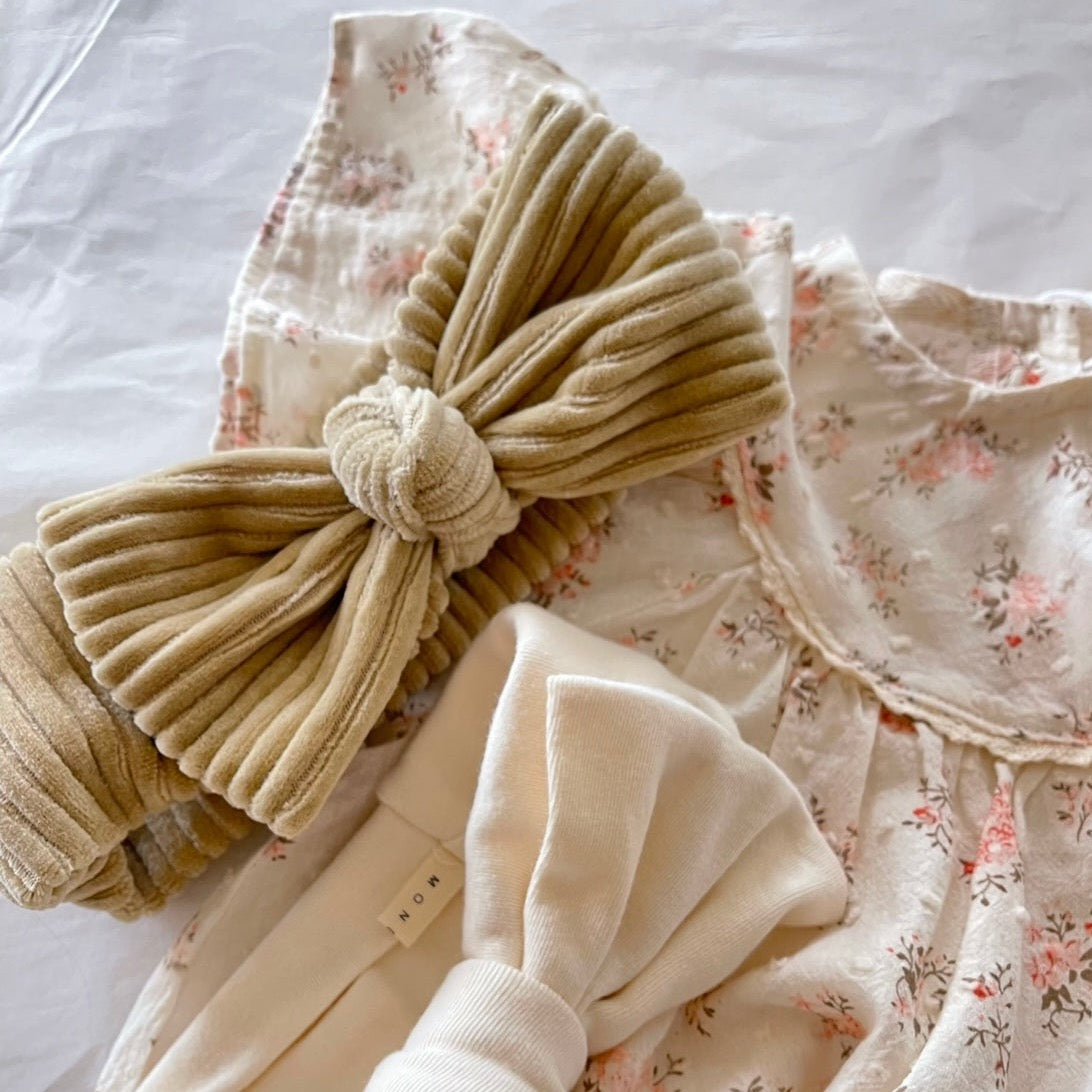 Maxi Bow Corduroy Headband (Three Colours)