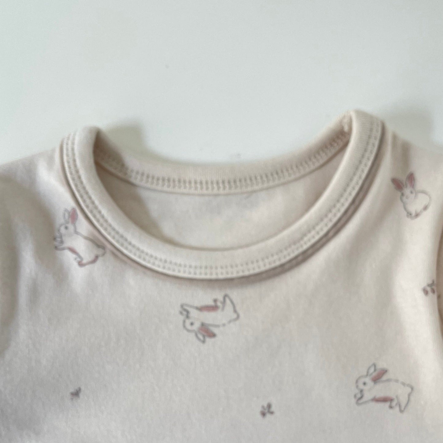 Bunny Print Bodysuit + Bottom Set (Two Colours)