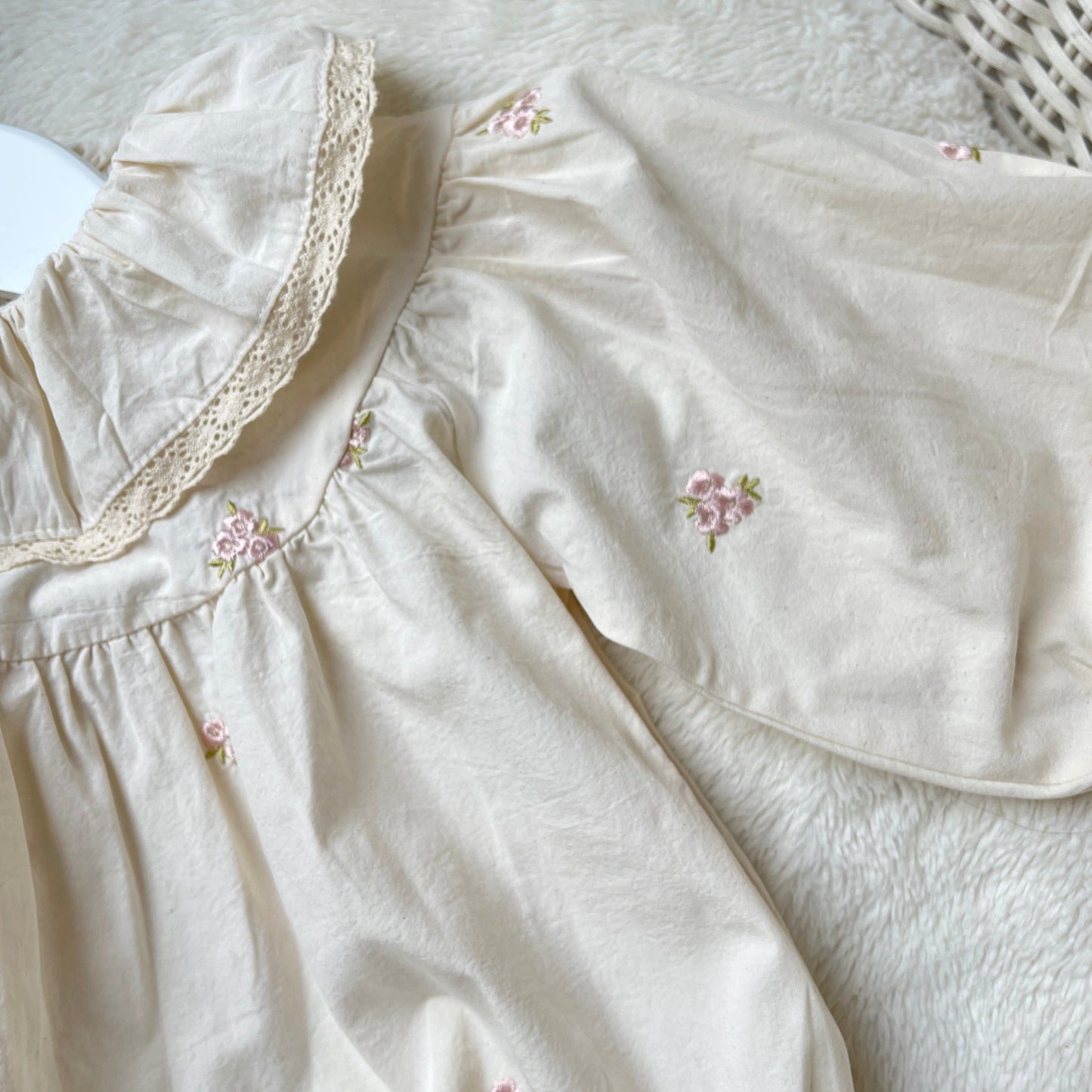 Blossom Embroidery Romper