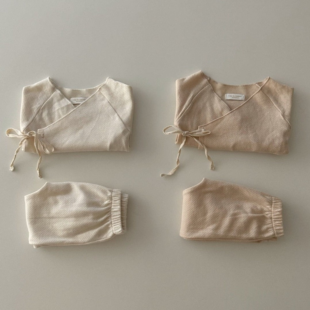 Newborn Kimono Top + Bottom Set (Two Colours)