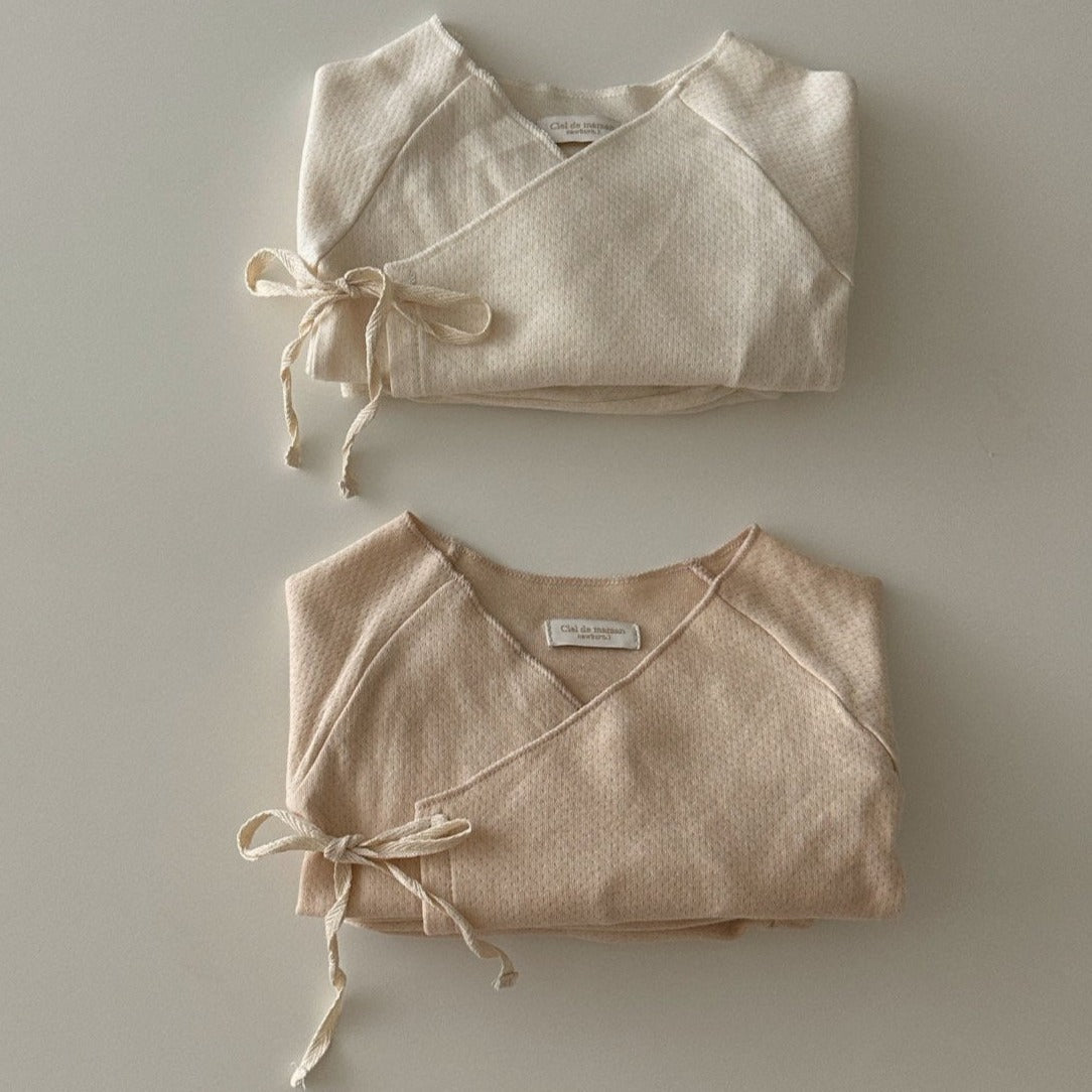 Newborn Kimono Top + Bottom Set (Two Colours)
