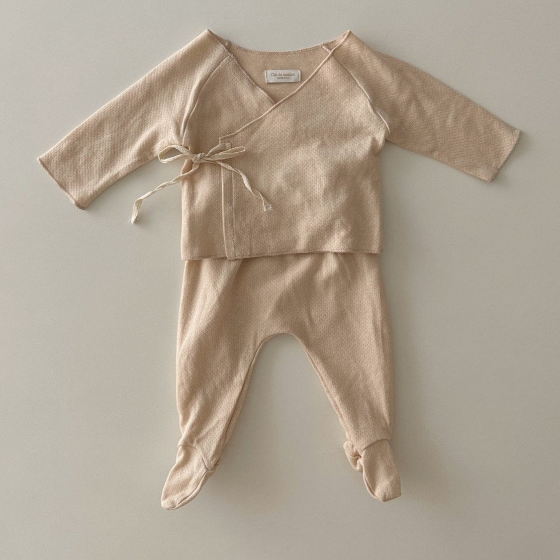 Newborn Kimono Top + Bottom Set (Two Colours)