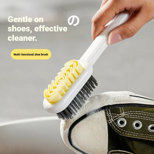 2 in 1 Scrub Suede Shoe Brush New Eraser Soft Suede Shoe Brush Cleaner Rubber Polish Eraser with Soft Plastic Bristles for Suede