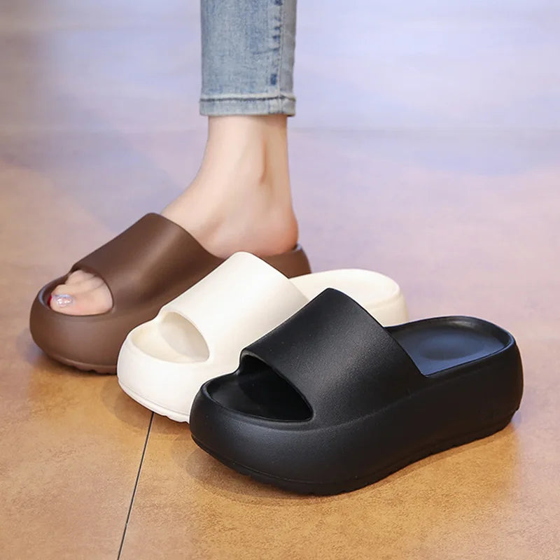 Summer 2026 Women's Flat Sandals Thi Bot Bread Slippers Beach Anti-slip Casual Sle EVA Material Comfortable Slip-On oes