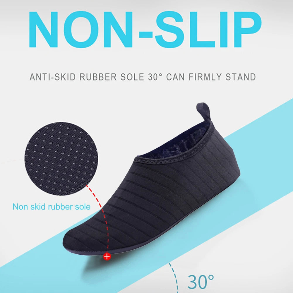 Women Men Swimming Diving Soft Beach Socks Anti Slip Summer Water Barefoot Shoes