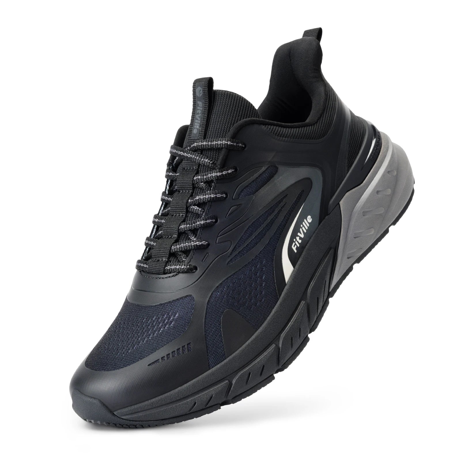 FitVille Newest Running Shoes for Men 4E Wide Width Sneakers with Arch Support for Flat Feet Heel Pain Relief Plantar Fasciitis