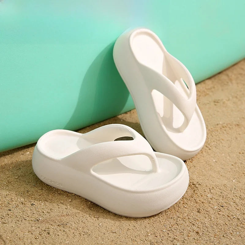Summer 2026 Women's Flat Sandals Thi Bot Bread Slippers Beach Anti-slip Casual Sle EVA Material Comfortable Slip-On oes