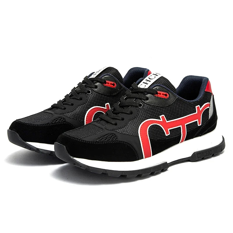 Men's sneakers Size 40-48 Patent Balance Technology Casual Shoes Black Massage Sole Breathable Comfort Anti-Odor Men's Shoes