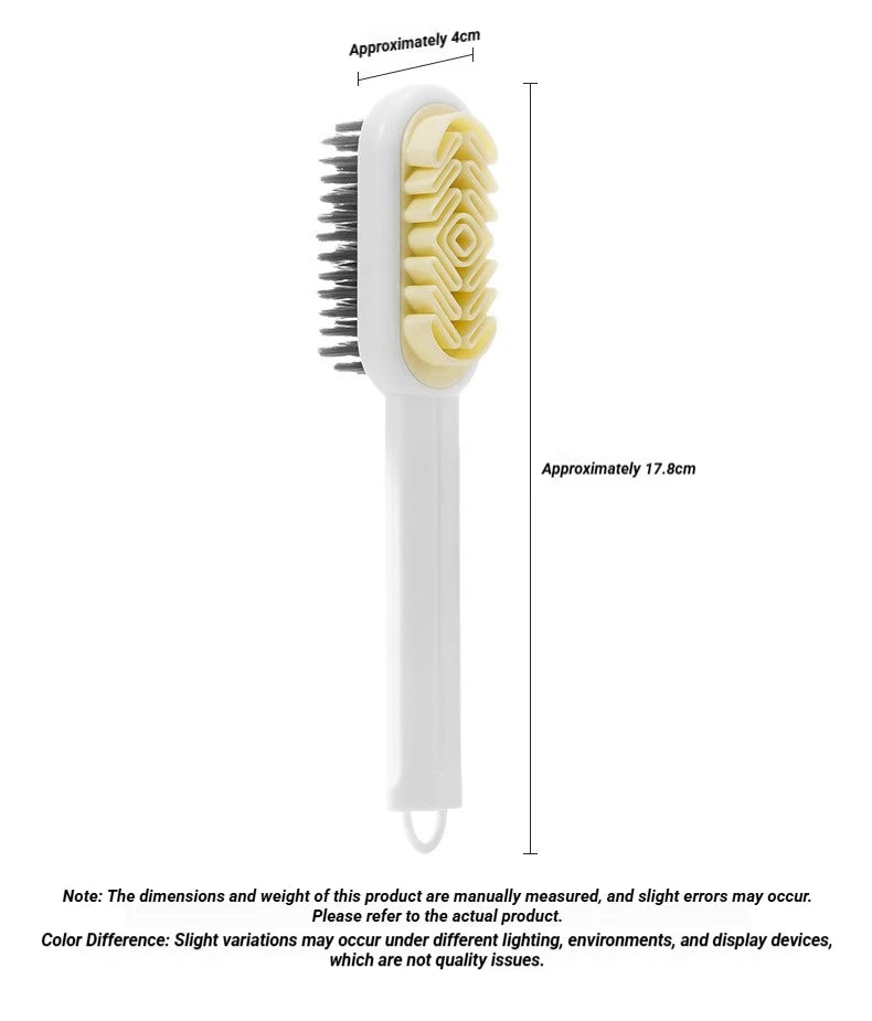2 in 1 Scrub Suede Shoe Brush New Eraser Soft Suede Shoe Brush Cleaner Rubber Polish Eraser with Soft Plastic Bristles for Suede