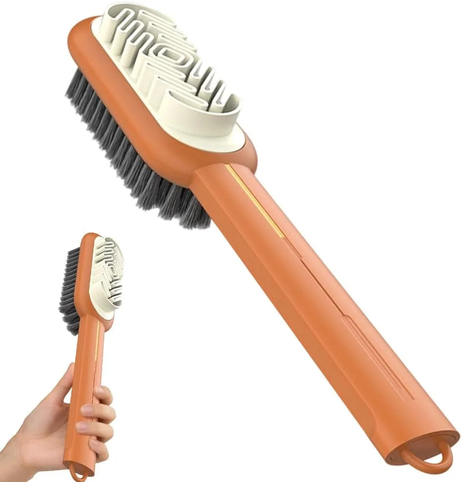 2 in 1 Scrub Suede Shoe Brush New Eraser Soft Suede Shoe Brush Cleaner Rubber Polish Eraser with Soft Plastic Bristles for Suede