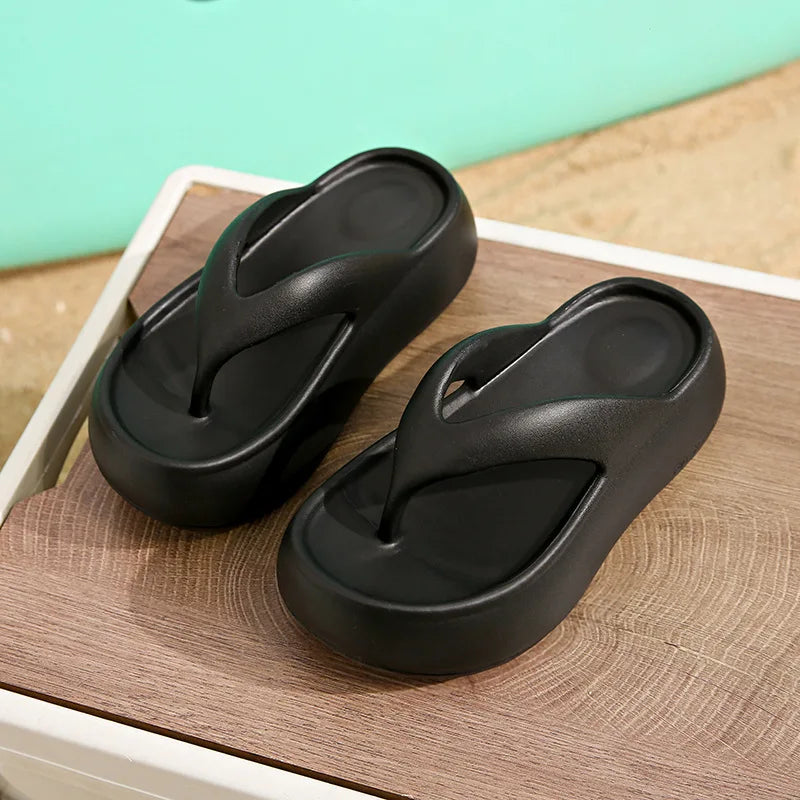 Summer 2026 Women's Flat Sandals Thi Bot Bread Slippers Beach Anti-slip Casual Sle EVA Material Comfortable Slip-On oes