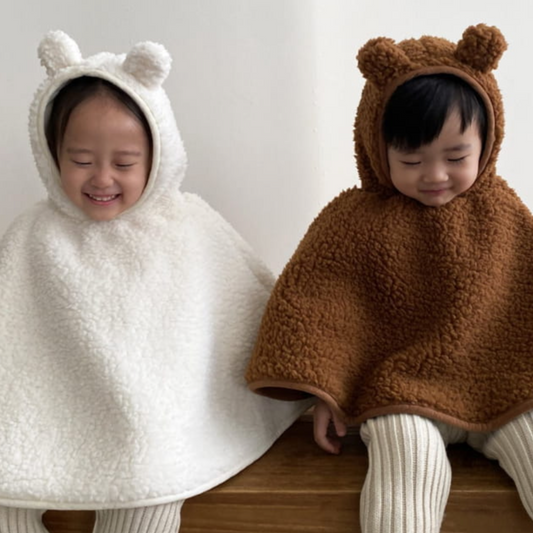 Borg Poncho (Brown)