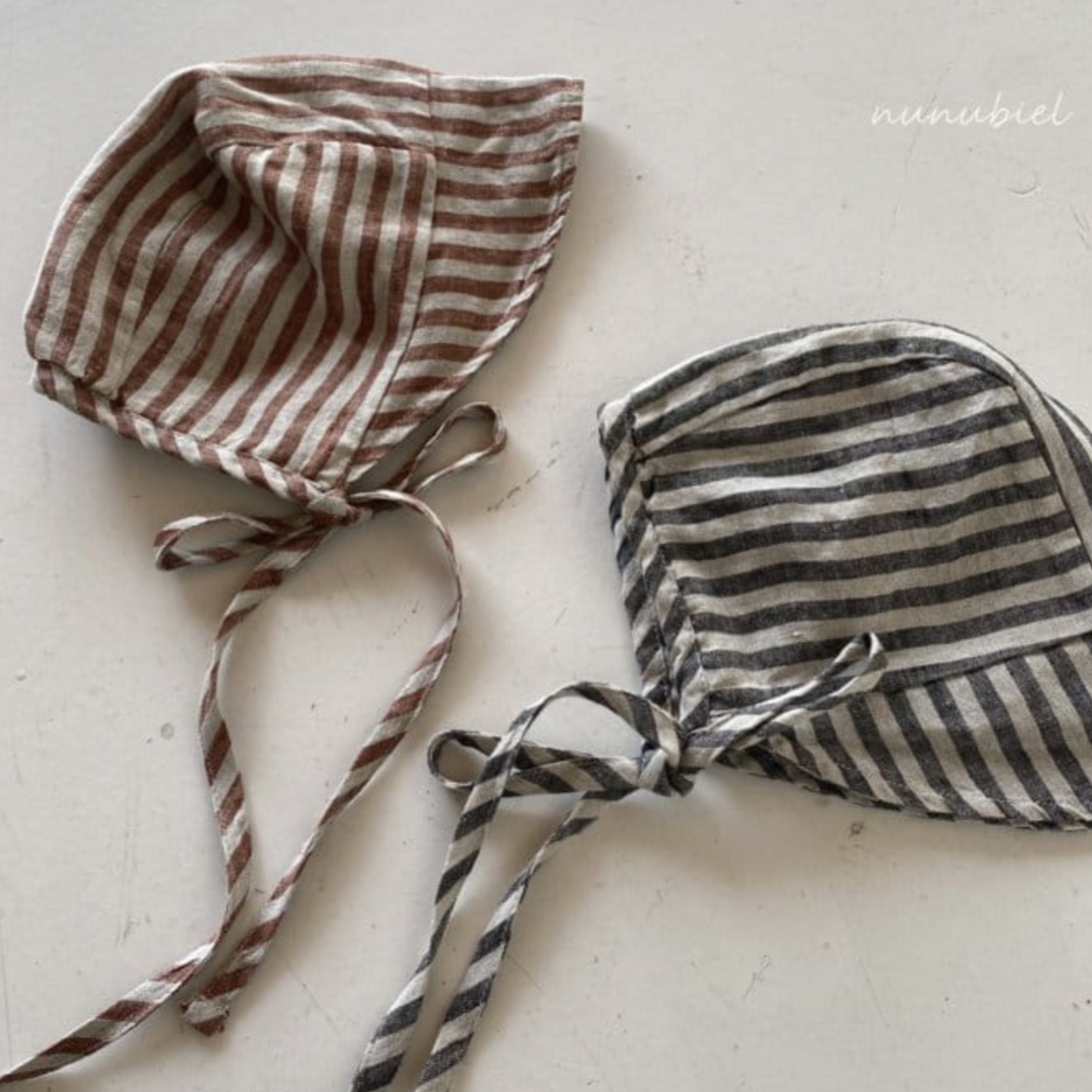 Striped Romper + Bonnet Set (Two Colours)
