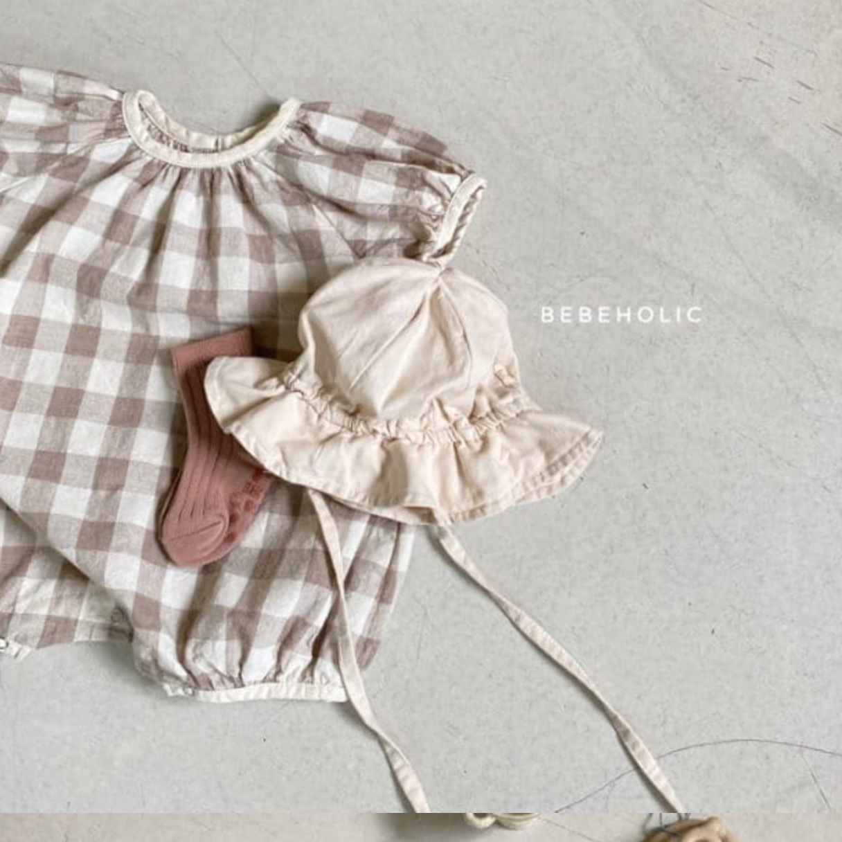 Checked Cotton Romper (Two Colours)