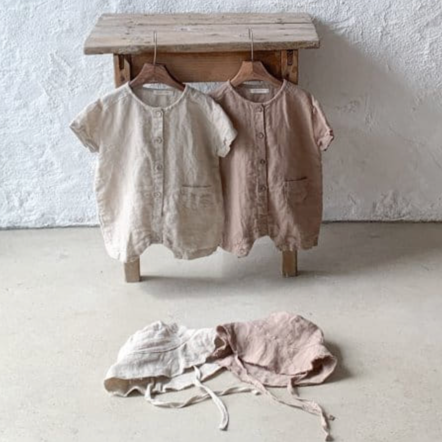 Linen Shortie Romper (Two Colours)