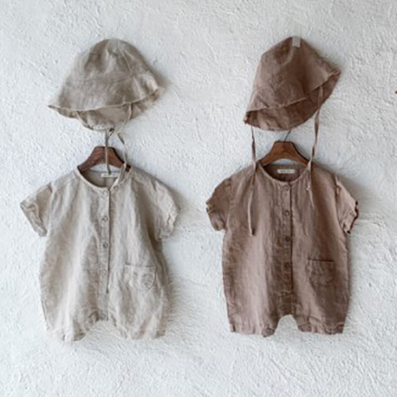 Linen Shortie Romper (Two Colours)