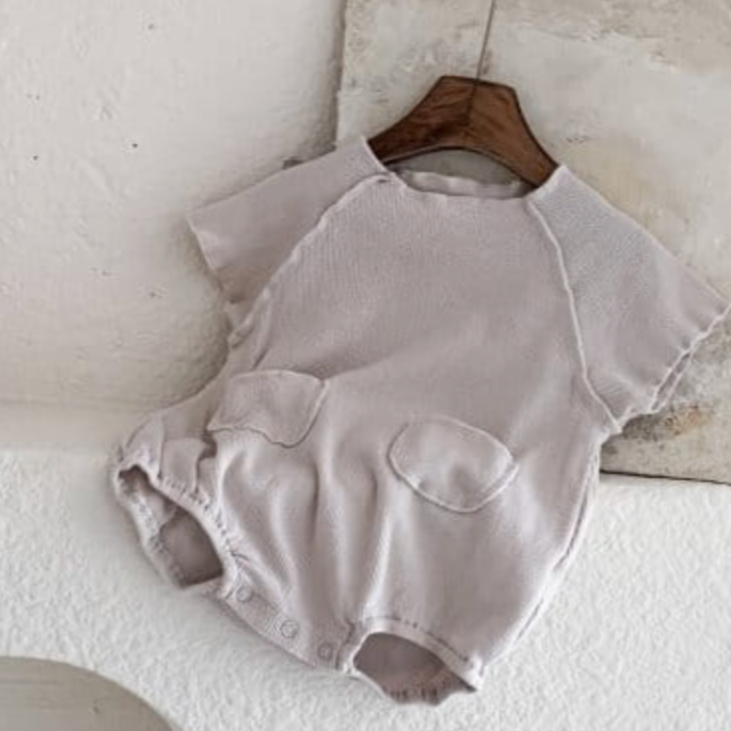 Waffle Tee-shirt Romper (Three Colours)