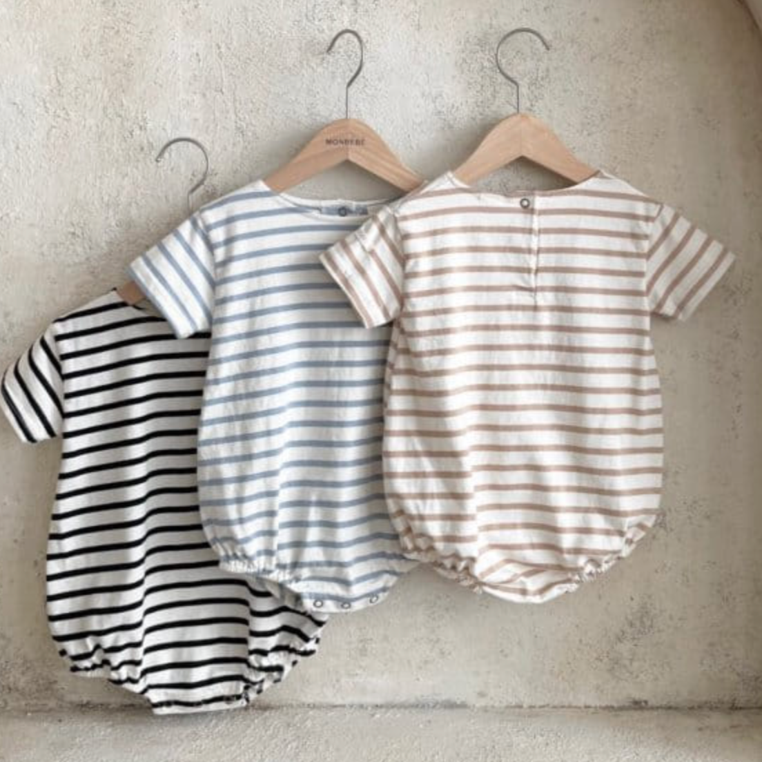 Saint Striped Cotton Romper (Three Colours)