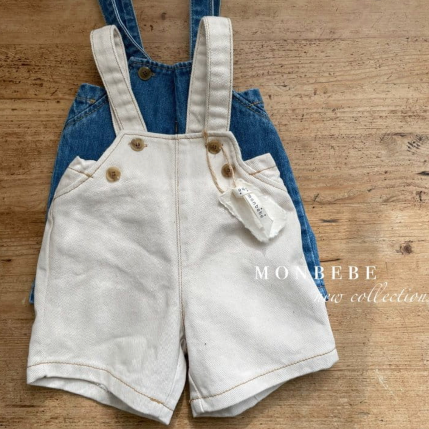 Shortie Denim Dungarees (Two Colours)