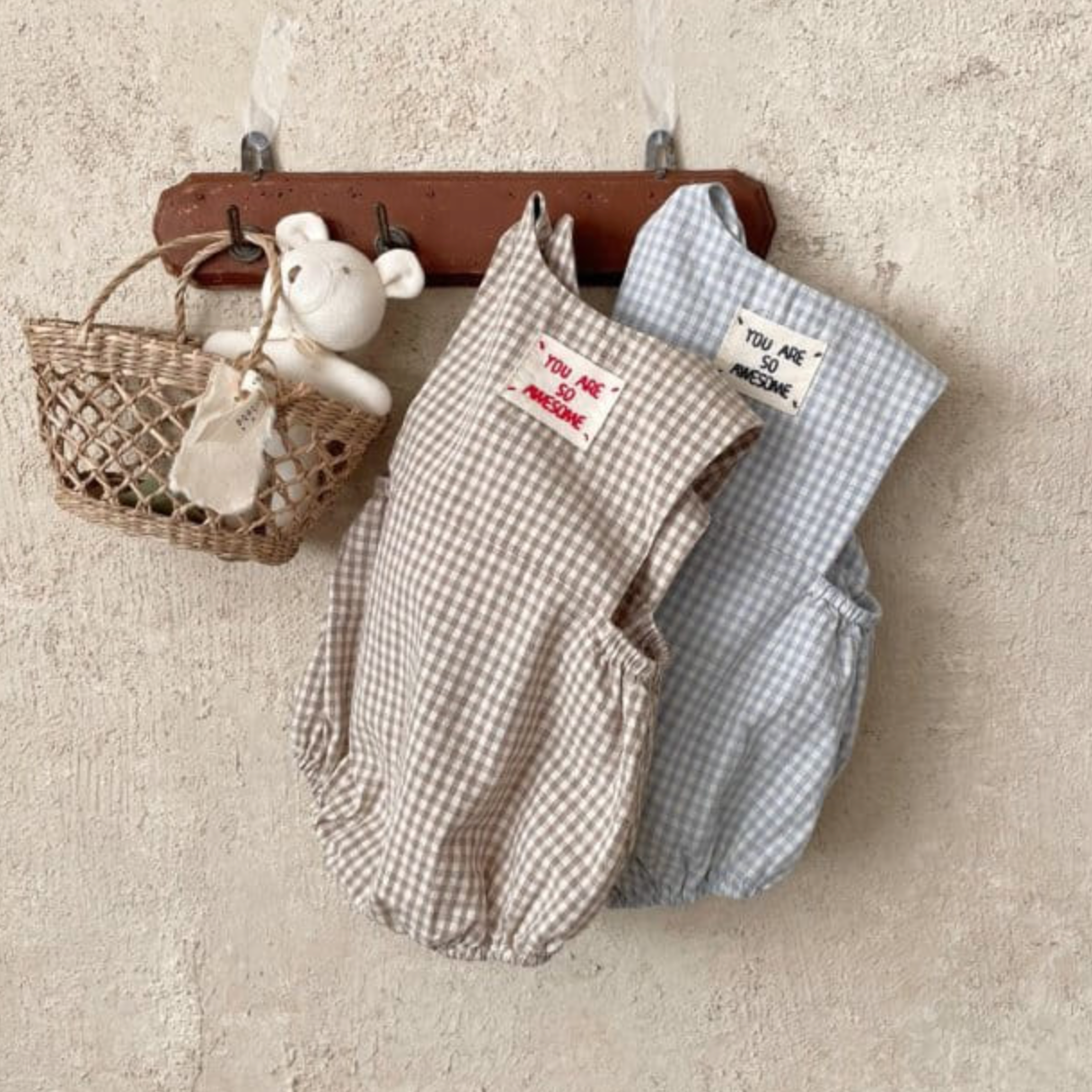 Gingham Shortie Romper (Two Colours)