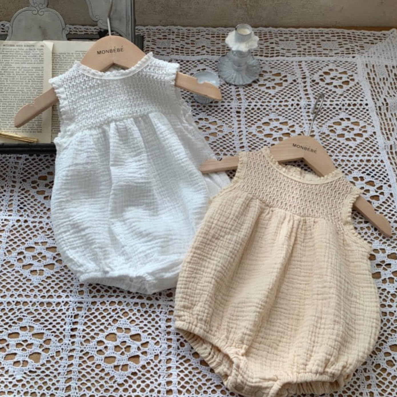 Crochet Romper (Two Colours)
