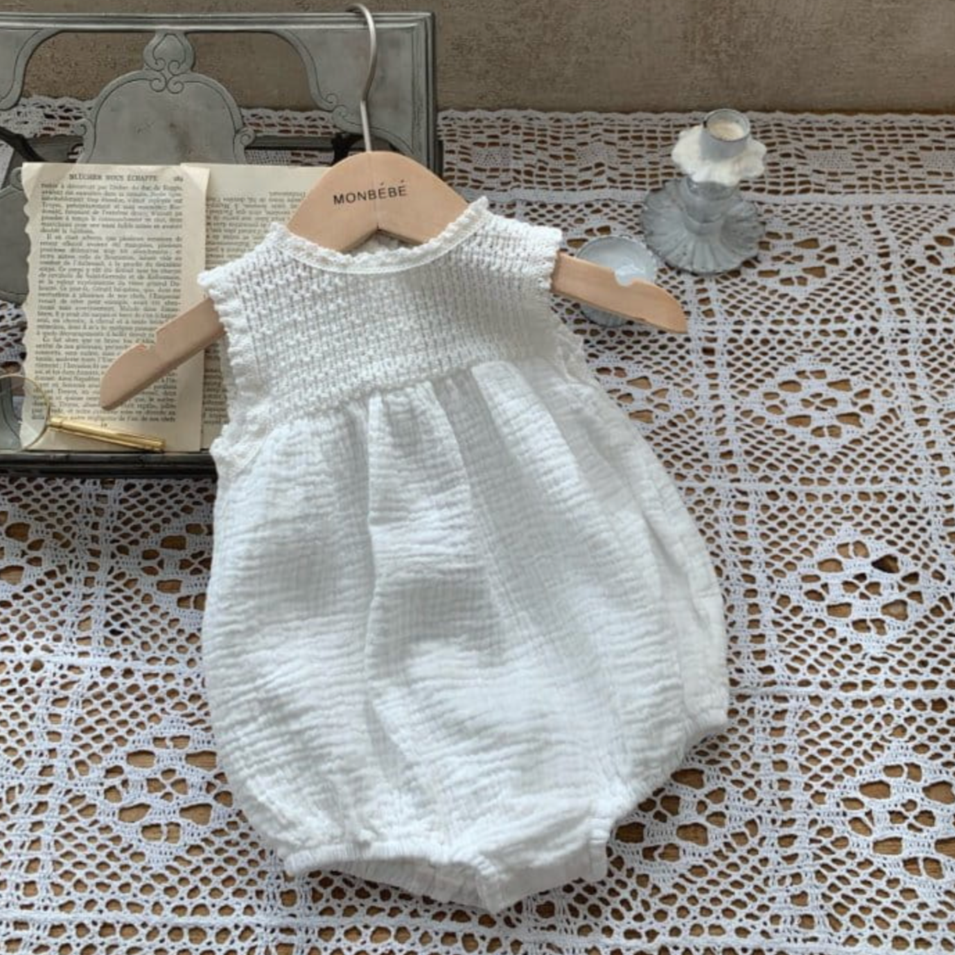 Crochet Romper (Two Colours)