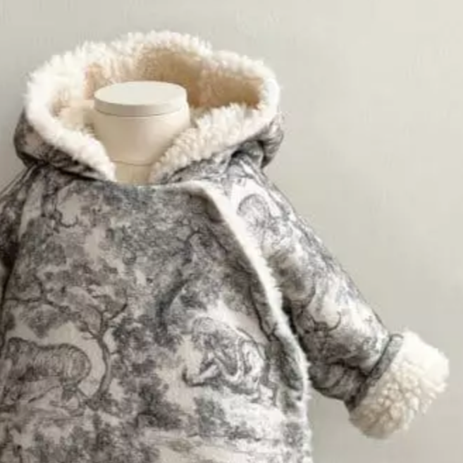 Petite Fleece Jacket (Safari Print)