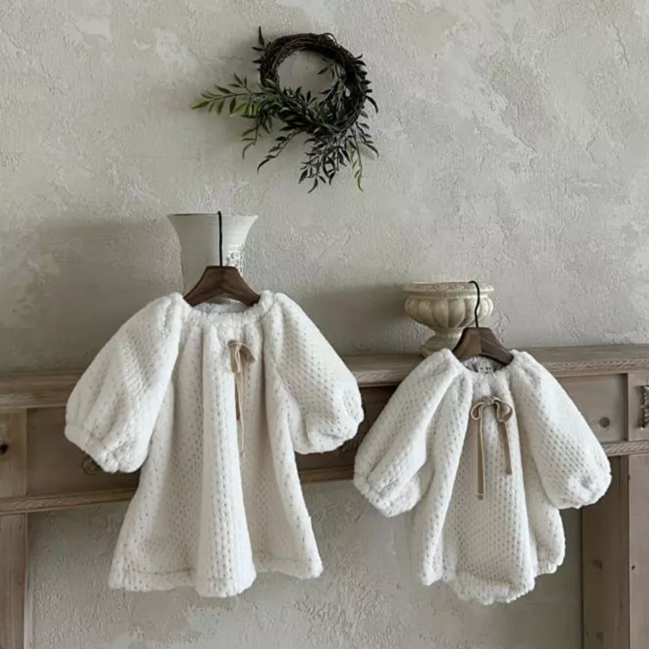 SNOW DRESS WITH GOLD SPRINKLES