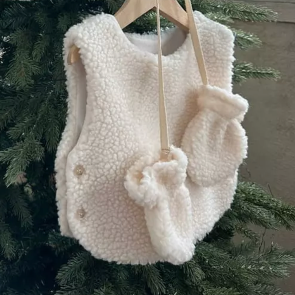 Coco Hat + Mitten Set (Ivory)