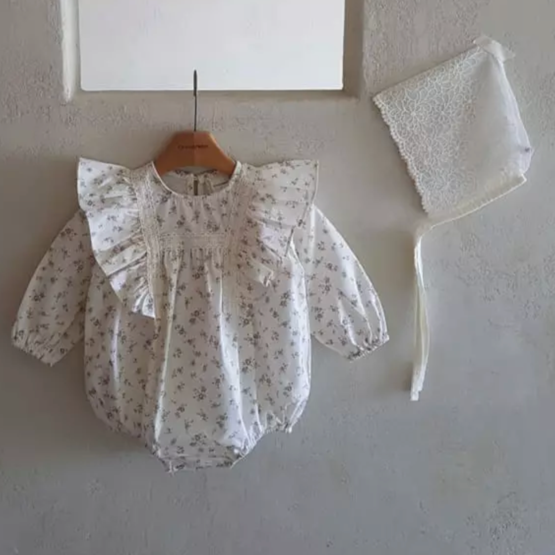 Ditsy Ruffle Romper