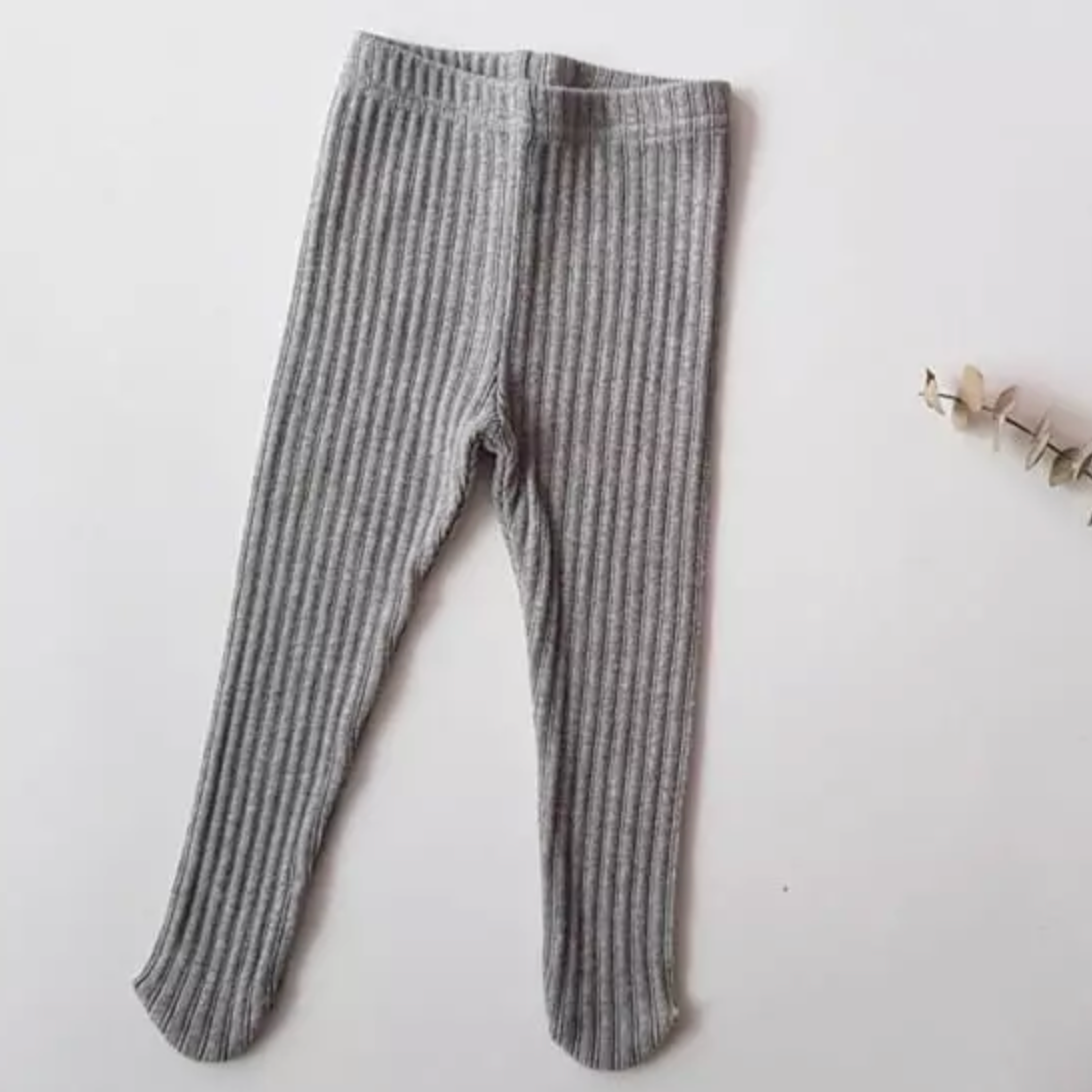 Ribbed Cotton Tights (Three Colours)