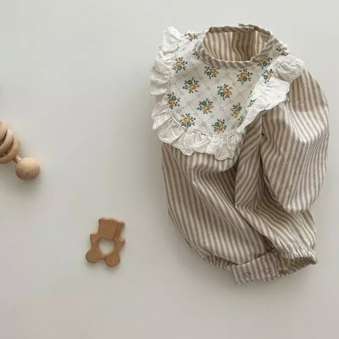 Amber Striped Cotton Romper (Two Colours)