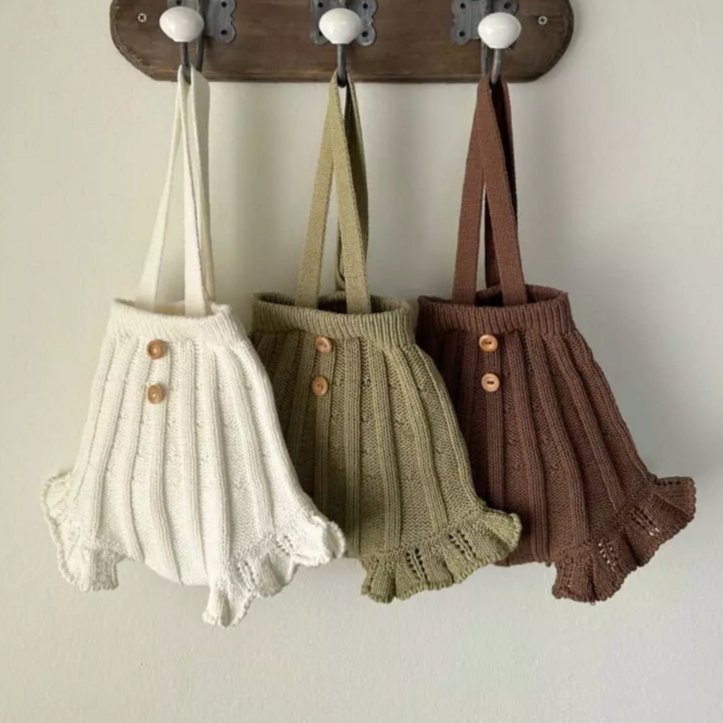 Knitted Shorts With Braces (Three Colours)